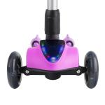 Monopattino Trottinette 3 Ruote per Bambini 3 a 14 anni con luci musica e vapore, colore rosa