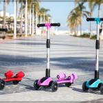 Monopattino Trottinette 3 Ruote per Bambini 3 a 14 anni con luci musica e vapore, colore blu