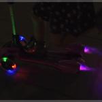 Monopattino Trottinette 3 Ruote per Bambini 3 a 14 anni con luci musica e vapore, colore blu