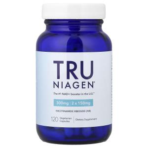 Tru Niagen, precursore naturale del coenzima NAD⁺, Nicotinamide Riboside Chloride 150 mg – 120 Capsule Vegetariane