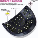 Lampada LED 256W, manicure, ricostruzione unghie, luce UV, display digitale, professionale