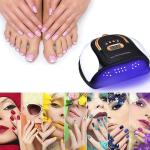 Lampada LED 256W, manicure, ricostruzione unghie, luce UV, display digitale, professionale