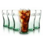 Bicchiere Coca-Cola Kontur 0,30 L tarato – Vetro con rilievo, lavabile in lavastoviglie