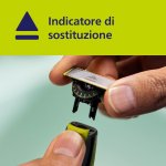 Philips OneBlade 360, lama di ricambio per OneBlade QP410/50 in acciaio inossidabile, resistente, per radere, regolare e rifinire, modello QP410/50