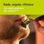Philips OneBlade 360, lama di ricambio per OneBlade QP410/50 in acciaio inossidabile, resistente, per radere, regolare e rifinire, modello QP410/50