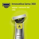 Philips OneBlade 360, lama di ricambio per OneBlade QP410/50 in acciaio inossidabile, resistente, per radere, regolare e rifinire, modello QP410/50
