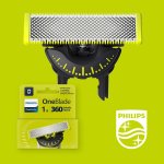 Philips OneBlade 360, lama di ricambio per OneBlade QP410/50 in acciaio inossidabile, resistente, per radere, regolare e rifinire, modello QP410/50