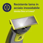 Philips OneBlade 360, lama di ricambio per OneBlade QP410/50 in acciaio inossidabile, resistente, per radere, regolare e rifinire, modello QP410/50