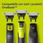 Philips OneBlade 360, lama di ricambio per OneBlade QP410/50 in acciaio inossidabile, resistente, per radere, regolare e rifinire, modello QP410/50