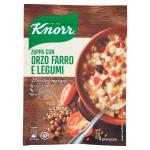 Minestra, zuppa con orzo farro e legumi, 3 porzioni, 120 g, Knorr