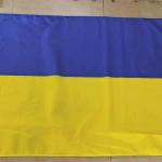 Bandiera Ucraina, 150x90 cm, con asole per asta, blu e giallo