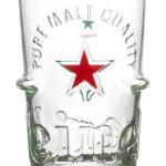 Bicchieri di Birra 25 cl / 250 ml, Set da 6 Bicchieri di Alta Qualità, Heineken Silver