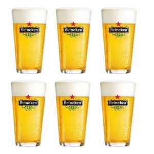 Bicchieri di Birra 25 cl / 250 ml, Set da 6 Bicchieri di Alta Qualità, Heineken Vaasje