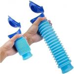 Bottiglia portatile per urina, urinatoio, pipi, da viaggio, vasino per urina con imbuto per uomo unisex donna bambini, colore blu