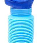 Bottiglia portatile per urina, urinatoio, pipi, da viaggio, vasino per urina con imbuto per uomo unisex donna bambini, colore blu