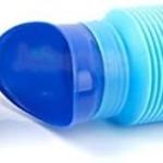 Bottiglia portatile per urina, urinatoio, pipi, da viaggio, vasino per urina con imbuto per uomo unisex donna bambini, colore blu