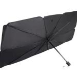 Ombrello parasole per Auto, parasole parabrezza anteriore, pieghevole, 140 x 79 cm, nero