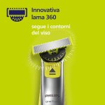 Philips OneBlade 360, set ada 2 lame, per OneBlade QP410/50 in acciaio inossidabile, resistente, per radere, regolare e rifinire, modello QP410/50