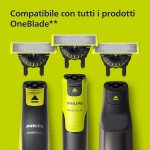 Philips OneBlade 360, set ada 2 lame, per OneBlade QP410/50 in acciaio inossidabile, resistente, per radere, regolare e rifinire, modello QP410/50