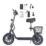 BOGIST Honey whale M5 Pro con pneumatici da 12 pollici, motore da 500W 11Ah, monopattino elettrico pieghevole con sedile e portapacchi