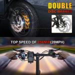 BOGIST Honey whale M5 Pro con pneumatici da 12 pollici, motore da 500W 11Ah, monopattino elettrico pieghevole con sedile e portapacchi