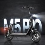 BOGIST Honey whale M5 Pro con pneumatici da 12 pollici, motore da 500W 11Ah, monopattino elettrico pieghevole con sedile e portapacchi