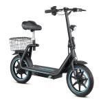 Bogist Honey whale M5 Elite Zima Blu con pneumatici da 14 pollici, motore da 500W 11Ah, monopattino elettrico pieghevole con sedile e portapacchi