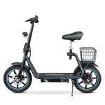 Bogist Honey whale M5 Elite Zima Blu con pneumatici da 14 pollici, motore da 500W 11Ah, monopattino elettrico pieghevole con sedile e portapacchi