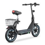 Bogist Honey whale M5 Elite Zima Blu con pneumatici da 14 pollici, motore da 500W 11Ah, monopattino elettrico pieghevole con sedile e portapacchi