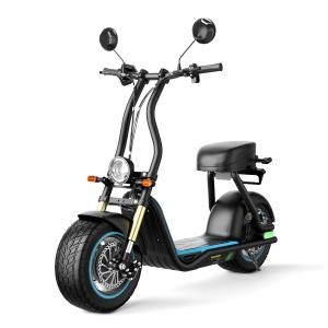 Scooter elettrico, BOGIST Honey whale M5 Max Zima blu, pneumatici da 14 pollici, motore 1000W di potenza, autonomia 40 km