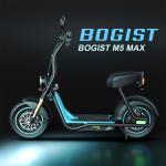Scooter elettrico, BOGIST Honey whale M5 Max Zima blu, pneumatici da 14 pollici, motore 1000W di potenza, autonomia 40 km