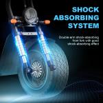 Scooter elettrico, BOGIST Honey whale M5 Max Zima blu, pneumatici da 14 pollici, motore 1000W di potenza, autonomia 40 km