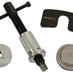 Kit di ripristino pistone del freno con 3 piastre di adattamento, Asse anteriore + Assale posteriore, modello universale