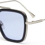 Occhiali da sole Iron Man Tony Stark, colore lenti blu