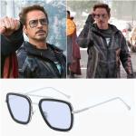 Occhiali da sole Iron Man Tony Stark, colore lenti blu
