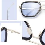 Occhiali da sole Iron Man Tony Stark, colore lenti blu