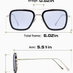 Occhiali da sole Iron Man Tony Stark, colore lenti blu