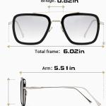 Occhiali da sole Iron Man Tony Stark, colore lenti grigio