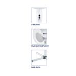 Ventilatore a piantana con due velocità, Termozeta 50W