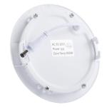 Projecteur intégré, lumière blanche naturelle, ronde, 6 watts
