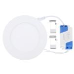 Projecteur intégré, lumière blanche naturelle, ronde, 6 watts