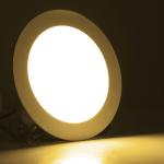 Projecteur intégré, lumière blanche chaude, ronde, 6 watts