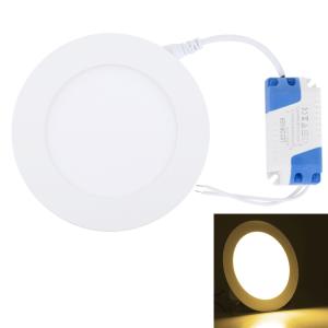 Projecteur intégré, lumière blanche chaude, ronde, 6 watts