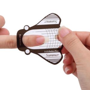 Papiers à ongles guidage autocollants extension ongles pour gel acrylique UV ensemble de 500 pièces
