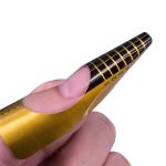Papiers à ongles à ongles Rouleau d'or 300 pièces Rolls Nail Art pour la reconstruction étirement des silhouettes des ongles