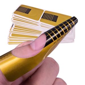 Papiers à ongles à ongles Rouleau d'or 300 pièces Rolls Nail Art pour la reconstruction étirement des silhouettes des ongles