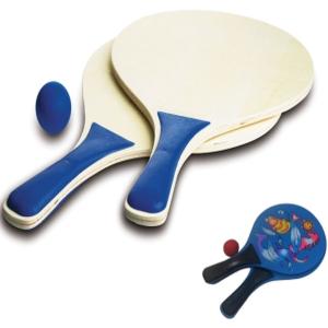 Raquettes de tennis de plage en bois pour plage et mer