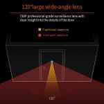 Peephole numérique, avec affichage de couleur et 3,5-inch Night Viewer vision